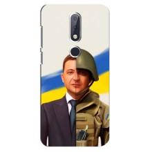 Чехол для Nokia 6.1 Plus (AlphaPrint - с принтом Зеленского) – Зеленский солдат