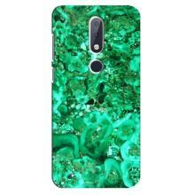 Мраморный чехол на Nokia 6.1 Plus (VPrint) – Салатный Мрамор