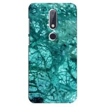 Мраморный чехол на Nokia 6.1 Plus (VPrint) – Зеленый мрамор