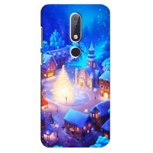 Різдвяні Чохли для Nokia 6.1 Plus (VPrint) (Різдвяне місто)
