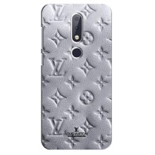 Текстурный Чехол Louis Vuitton для Нокиа 6.1 Плюс – Белый ЛВ