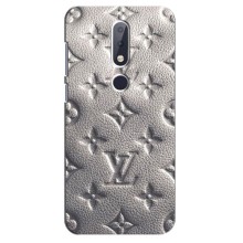 Текстурный Чехол Louis Vuitton для Нокиа 6.1 Плюс (Бежевый ЛВ)