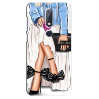 Силиконовый Чехол на Nokia 6.1 Plus с картинкой Стильных Девушек (Мода)