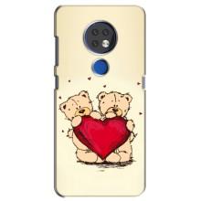 Чехлы для любимой на Нокіа 6.2 (2019) (VPrint) (Медвежата)