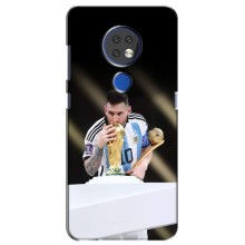 Чехлы Лео Месси Аргентина для Nokia 6.2 (2019) (Кубок Мира)