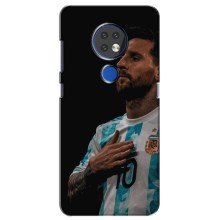 Чехлы Лео Месси Аргентина для Nokia 6.2 (2019) (Месси Капитан)