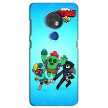 Чехлы Brawl Stars для Nokia 6.2 (2019) (AlphaPrint) – Трио героев