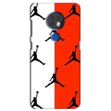 Чохли для Nokia 6.2 (2019) - з картинкою JORDAN (AlphaPrint) (Лого Джордан)