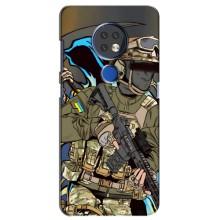 Чехлы с картинкой ЗСУ для Nokia 6.2 (2019) (AlphaPrint) – Воин ВСУ