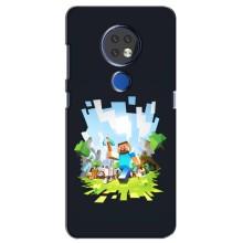 Чохол Майнкрафт на Nokia 6.2 (2019) (AlphaPrint) Minecraft (персонажі Minecraft)