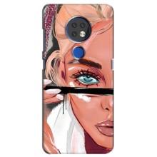 Чохол з друком для Nokia 6.2 (2019) - (Мода) (AlphaPrint) (Макіяж)