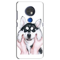 Бампер для Nokia 6.2 (2019) с картинкой "Песики" – Собака Хаски