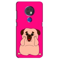 Чехол (ТПУ) Милые собачки для Nokia 6.2 (2019) – Веселый Мопсик
