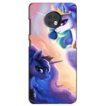 Чехол Unicorn на Nokia 6.2 (2019) (Единорожки на тучках)