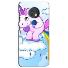 Чехол Unicorn на Nokia 6.2 (2019) (Радуга единорожка)