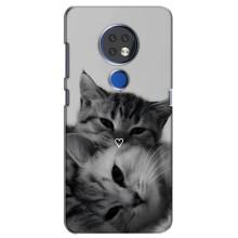 Чехол с рисунком кот на Nokia 6.2 (2019) – Пара котов