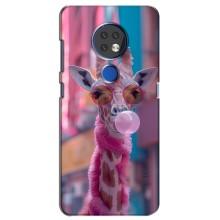 Чехол с принтом стильные животные для Нокиа 6.2 (2019) – Стильный жирав