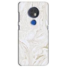 Мраморний чехол на Nokia 6.2 (2019) (VPrint) (Білий мрамор)