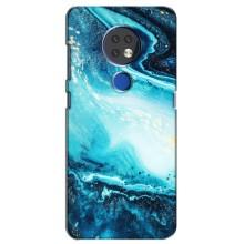 Мраморний чехол на Nokia 6.2 (2019) (VPrint) (Блакитний мрамор)