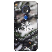 Новогодние, Праздничные Чехлы для Nokia 6.2 (2019) - 2024 год (Hello winter)