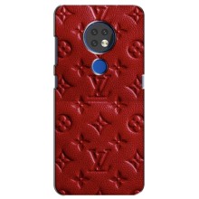 Текстурный Чехол Louis Vuitton для Нокиа 6.2 (2019) – Красный ЛВ