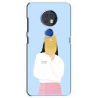 Силіконовый Чохол на Nokia 6.2 (2019) з картинкой Модных девушек (Жовта кепка)