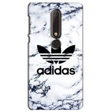 Чехлы Адидас для Nokia 6 2018 (AlphaPrint) – Адидас на мраморе