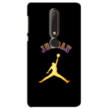 Чохли для Nokia 6 2018 - з картинкою JORDAN (AlphaPrint) (Jordan Gold)