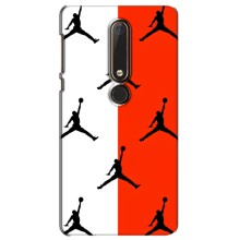 Чохли для Nokia 6 2018 - з картинкою JORDAN (AlphaPrint) (Лого Джордан)