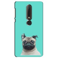 Бампер для Nokia 6 2018 с картинкой "Песики" (Собака Мопс)