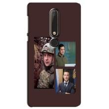 Чехол для Nokia 6 2018 (AlphaPrint - с принтом Зеленского) – Президент