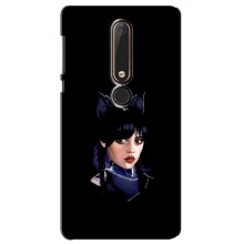 Чехлы Венсдей на Nokia 6 2018 Уэнсдей (AlphaPrint) (серьезная Уэнздей)