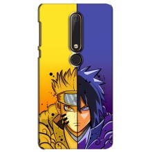 Купить Чехлы на телефон с принтом Anime для Нокиа 6 (2018) – Naruto Vs Sasuke