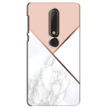 Мраморний чехол на Nokia 6 2018 (VPrint) (Тройний мрамор)