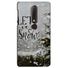 Новорічні, Святкові Чохли для Nokia 6 2018 - 2024 год – Let it snow