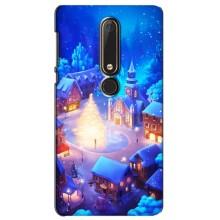 Рождественские Чехлы для Nokia 6 2018 (VPrint) (Рождественский город)
