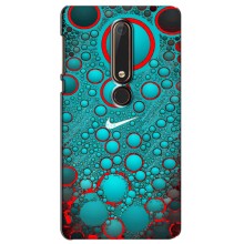 Силиконовый Чехол на Nokia 6 2018 с картинкой Nike (Найк зеленый)