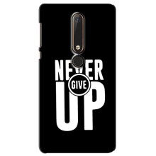 Силиконовый Чехол на Nokia 6 2018 с картинкой Nike (Never Give UP)