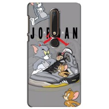 Силиконовый Чехол Nike Air Jordan на Нокиа 6 (2018) (Air Jordan)