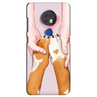 Чохол (ТПУ) Милі песики для Nokia 7.2 – Любов до собак