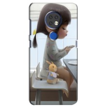 Дівчачий Чохол для Nokia 7.2 (ДІвчина з іграшкою)