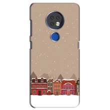 Новорічні, Святкові Чохли для Nokia 7.2 - 2024 год (Зимове місто)