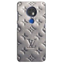 Текстурный Чехол Louis Vuitton для Нокиа 7.2 (Бежевый ЛВ)