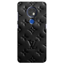 Текстурный Чехол Louis Vuitton для Нокиа 7.2 – Черный ЛВ