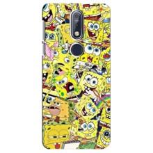 Чехол Губка Боб для Нокиа 7 2018, 7.1 – Эмоции Спанч Боба