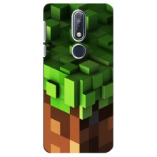 Чехол Майнкрафт на Nokia 7 2018, 7.1 (AlphaPrint) Minecraft (текстура Майнкрафт)