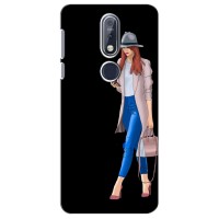 Чехол с картинкой Модные Девчонки Nokia 7 2018, 7.1 – Девушка со смартфоном