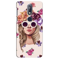 Чехол с картинкой Модные Девчонки Nokia 7 2018, 7.1 – Девушка в очках