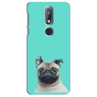 Бампер для Nokia 7 2018, 7.1 с картинкой "Песики" – Собака Мопс