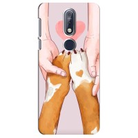 Чехол (ТПУ) Милые собачки для Nokia 7 2018, 7.1 – Любовь к собакам